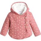 Cotton Quilted Hooded Jacket with Recycled Padding, 1 Month-3 Years