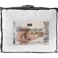 Luxury 10.5 Tog Hungarian Goosefeather and Down Duvet, Double