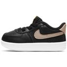Nike Force 1 Cot Baby Bootie - Black