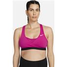 Nike Dri-FIT Swoosh (M) Women's Medium-Support Padded Sports Bra (Maternity) - Pink