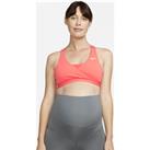 Nike (M) Swoosh Women's Medium-Support Padded Sports Bra (Maternity) - Orange
