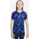 Tottenham Hotspur Older Kids' Pre-Match Short-Sleeve Football Top - Blue