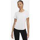 Nike Dri-FIT One Luxe Women's Standard Fit Short-Sleeve Top - White