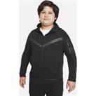 Nike Sportswear Tech Fleece Older Kids' (Boys') Full-Zip Hoodie (Extended Size) - Black