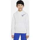 Nike Sportswear Older Kids' (Boys') Fleece Hoodie - White