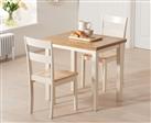 Hastings Extending Cream And Oak Table With Chiltern Chairs - Cream, 2 Chairs