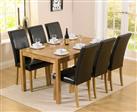 Oxford 150cm Solid Oak Dining Table with Albany Chairs