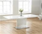 Hailey 160cm White High Gloss Extending Dining Table