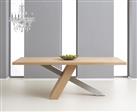 Chateau 180cm Oak and Metal Industrial Dining Table