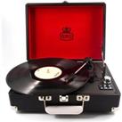GPO Attach Case 3-Speed Record Player With USB - Black