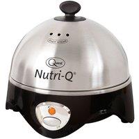Nutri-Q 360w Stainless Steel Auto Healthy Eating 7 Egg Boiler with Poaching Tray