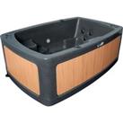 RotoSpa DuoSpa Compact S080 Hot Tub - Dark Grey/Teak