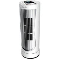 Igenix DF0022WH Mini Tower Fan, 12 Inch, 3 Speed Settings White with 8hr timer