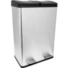 Charles Bentley 2in1 60L Kitchen Pedal Bin  Stainless Steel