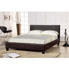 Easton Double Bed Frame  Brown