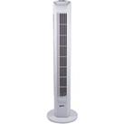 Igenix 29 Inch Tower Fan with 7.5hr Timer - White