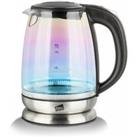 Neo 2200W 1.7L Colour-Changing Rainbow-Effect Glass Jug Kettle - Black