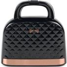 Salter EK3677 Handbag Style 2-Slice 750W Sandwich Toaster - Black and Rose Gold