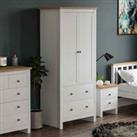 Arlington 2 Door 2 Drawer Wardrobe White