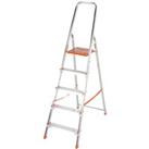 Light Duty DIY Aluminium Platform Step Ladders in 3,4,5,6,7 & 8 Treads