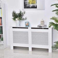 Radiator Cover White 3 Sizes Available MDF Solid Modern Home Design Assembly