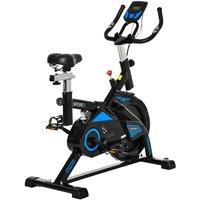 Homcom Stationary Exercise Bike Indoor Cycling Bicycle Cardio Workout Black