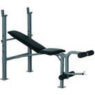 Homcom Adjustable Multi Gym Weight Bench Barbell Stand Chest Leg Abs Training