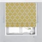 Paoletti Olivia Embroidered Blackout Roman Blind Polyester Citron (91X137Cm)