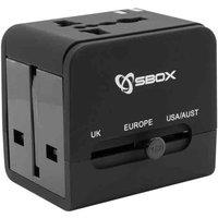 SBOX UNIVERSAL TRAVEL ADAPTER + USB