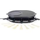 Giles & Posner Giles and Posner EK4512G 1200W Non-stick 8PC Tabletop Raclette and Crepe Grill - Black