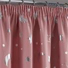 Dreamscene Galaxy Star Pencil Pleat Blackout Pair Curtains Thermal Ready Made