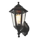 Zinc BIANCA Outdoor Up / Down Lantern Wall Light Black (4492J)