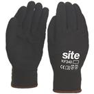 Site 340 Thermal Winter Work Gloves Black Medium (763GX)
