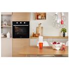 Indesit IFW6330BL Built In Electric Single Oven in Black 66L