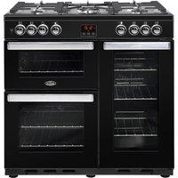 Belling 444444071 Cookcentre 90DFT 90cm Dual Fuel Range Black