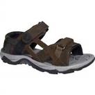 Best Group Sun Mens Suede Sandals Brown Cushioned Casual Travel Walking Sandal