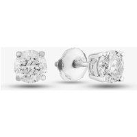 18ct White Gold 1.00ct Four Claw Diamond Stud Earrings THE2534-100W