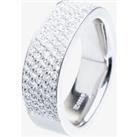 Henrich and Denzel Forma- Platinum 0.975ct Diamond Half Eternity Ring P4563-01