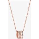 Sif Jakobs Ladies Rose GoldPlated 'Corte Piccolo' White Cubic Zirconia Pendant SJP1028CZ(RG)/45