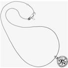 Silver Round Clear Cubic Zirconia Cluster Pendant 6510461082