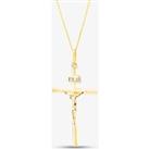 9ct Yellow Gold Large Crucifix Pendant 1.64.0063