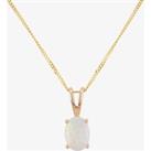 9ct Yellow Gold Ovalcut Opal Pendant J40967625