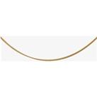 9ct Yellow Gold 16inch Light Filed Curb Chain G12FC16