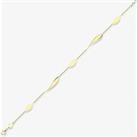 9ct Yellow Gold Marquise Teardrop Chain Bracelet CN172-07