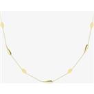 9ct Yellow Gold Marquise Teardrop Chain Necklace CN17217