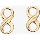 9ct Gold Infinity Stud Earrings GE2157