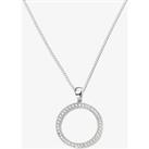 Silver Open Circle Pendant P4344C N2323