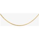 Sterling Silver Gold Plated 20" Flat Curb Chain CU2DC035/0.50