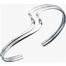 Silver Wave Open Ended Bangle GKB480