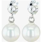 Silver 7  7.5mm Freshwater Pearl Drop Earrings EOW6007FW